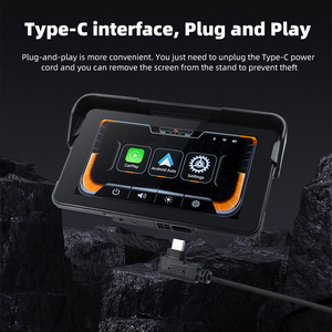 Nuovo <span class=keywords><strong>Navigatore</strong></span> GPS da 5 Pollici per Moto e Auto con CarPlay Wireless, Android Auto, Mirroring dello Schermo, Display di Navigazione Portatile - Product Image 4