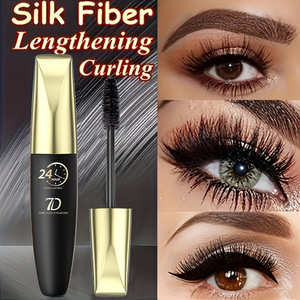 Mascara waterproof longue tenue, effet volume et lifting, anti-bavures, maquillage pour les yeux, mascara à fibres - Product Image 6