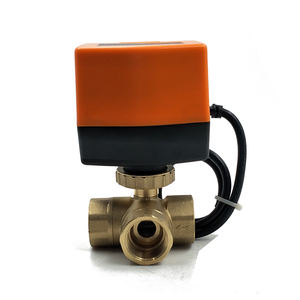 <span class=keywords><strong>Valve</strong></span> de contrôle de débit d'eau motorisée, moteur électrique 24vdc à 3 voies - Product Image 4