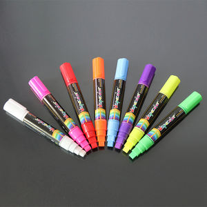 Marqueurs de fenêtre pour le verre-8 couleurs néon (Peinture <span class=keywords><strong>Temporaire</strong></span> pour Voiture ou Maison Fenêtres-Laver avec l'eau - Product Image 2