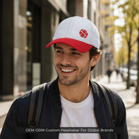 Casquette de baseball de luxe personnalisée à 6 panneaux en sergé, imprimé vague topographique dégradé violet, pré-courbée, unisexe, ajustable, style streetwear, snapback