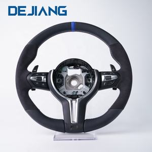 Volante Deportivo <span class=keywords><strong>M</strong></span> Sport en Cuero Azul Alcántara para BMW X3 X4 M3F22 F30 F32 F35 M6 F10 X5 F15 X6 F16 F06 F11, Listo para Instalar - Product Image 1