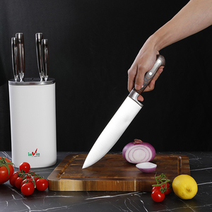 Ensemble de <span class=keywords><strong>couteaux</strong></span> de cuisine suisse royale de luxe manche en bois Pakka <span class=keywords><strong>couteaux</strong></span> à bloc à désosser en acier à haute teneur en carbone hacher couperet à légumes - Product Image 3