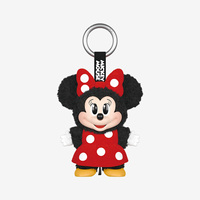 Original Popmart boîte aveugle nouvelle famille Mickeyy Mouse mignon ensemble porte-clés série figurines dessin animé peluche poupée jouets boîtes mystère