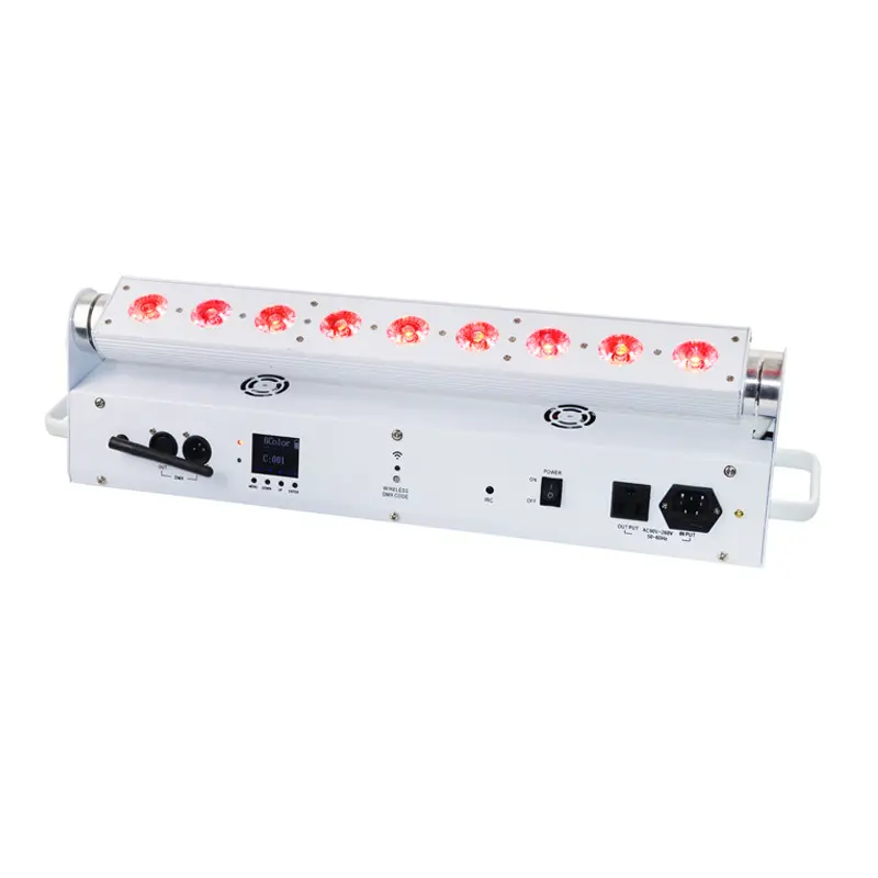 Kablosuz Uplight 6in1 led bar rgbwa+uv dmx akülü bar tipi led duvar wahser/düşük gürültü arka düğün/led sahne ışık