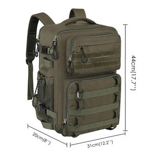 Sac à dos tactique imperméable ARTEX, robuste, avec système MOLLE, pour ordinateur portable, vert, pour la randonnée, le camping, les voyages, la pêche, la gym, les activités de plein air - Product Image 2