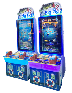 Máquina de Juego Arcade para Niños, Operada con Monedas, Big Fish 2, Juego de Captura de Peces, Máquina de Canje de Boletos, Certificación CE, 1 Año de Garantía, en Inglés - Product Image 2