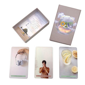 Cartes de tarot personnalisées, 52 cartes d'<span class=keywords><strong>action</strong></span> d'affirmation positive et inspirante pour la santé mentale, imprimées - Product Image 2