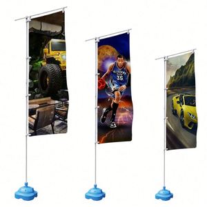 Factory Supply Cheap Custom 180x60cm Nobori <b>Flag</b> Single Double Size With Pole and Base for Indoor Outdoor Advertising Events - Product Image 3