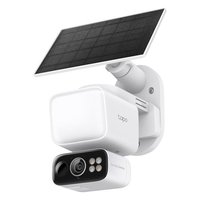 Kit de Cámara de Vigilancia TC 50 (Recargable) Blanca, Sensor CMOS 2304x1296, WiFi, Exterior, IP65, 12MP, Gran Angular de 130°, Visión Nocturna de 10m