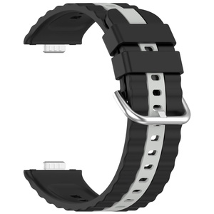 Correa de Silicona de 2 Tonos de Repuesto para Reloj Huawei Watch Fit 3/ Fit 4/ Fit 4 Pro/ Fit 5/ Fit 5 Pro, Disponible en Fábrica al por Mayor - Product Image 4