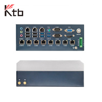 Ordenador Industrial Integrado Sin Ventilador KTB-7700 Personalizado con 10 Puertos COM, 8 Puertos Seriales RS485 a Través de Interfaz RJ45, Ordenador Industrial IPC