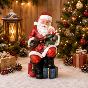 Statua di <span class=keywords><strong>Babbo</strong></span> <span class=keywords><strong>Natale</strong></span> in Resina Alta 15,75' con Sacco Regalo per Decorazioni Natalizie e Arredamento Casa - Product Image 1
