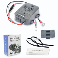 Protection moteur de voiture 12V Véhicule antiparasitaire Ultrasonique Répulsif rat avec lumière clignotante pour répulsif animal longue distance
