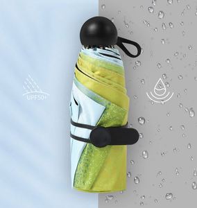 DD1303 Parapluie manuel portable mini pour femme, protection UV, parapluie de poche compact - Product Image 2