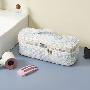 Bolsa de Almacenamiento Portátil para Herramientas de Peinado con Estampado de Leopardo, Organizador de Doble Capa con Cierre - Product Image 2