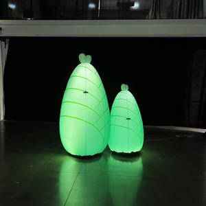 Bambou Gonflable Vert Lumineux avec Message de Bénédiction : Modèle de Plante Gonflable « Montant à Petit Pas » pour Panda - Product Image 6