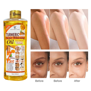 Aceite Corporal Blanqueador de 200 ml de Marca Privada para el Cuidado de la Piel, Reparación Corporal, Masajes, Antimanchas Oscuras, Súper Blanqueador con Cúrcuma - Product Image 4