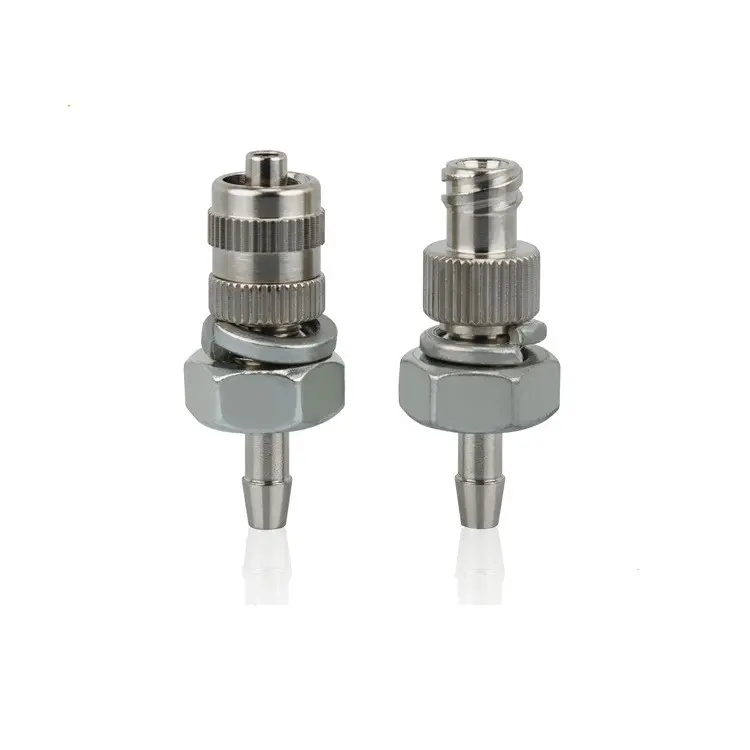 YOLLEX Nickel-plated Brass Tip Fitting Connector Barb to Male Female Dispensing Needle 6*4mm Tube Adapter