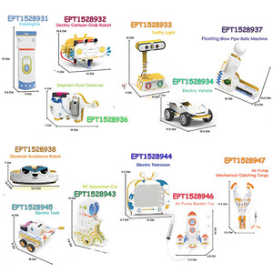 <span class=keywords><strong>Kit</strong></span> de jouets éducatifs EPT DIY 3D Puzzle Graffiti avec lumière électrique, lampe torche, puzzle à colorier, jouets scientifiques et d'ingénierie - Product Image 2