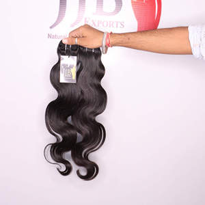 วิกผมมนุษย์สำหรับต่อผมตรงจากธรรมชาติผมคนอินเดียไม่ผ่านการถักทอ - Product Image 1