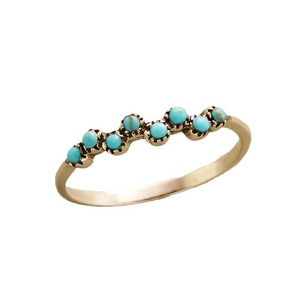 Anillo de Plata Q399, Plata de Ley 925, Turquesa con Engaste en Bisel, Diseño Geométrico Minimalista, Joyería Unisex para Regalo - Product Image 6