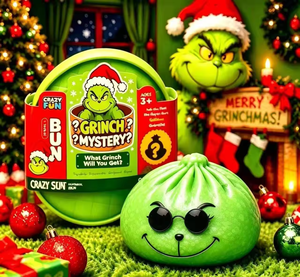 Juguete Blandito de Navidad Grinch Mystery Dumplings TPR de Rebote Lento, Caja Sorpresa, Juguete Antiestrés Fidget, Set de Regalo al por Mayor - Product Image 5