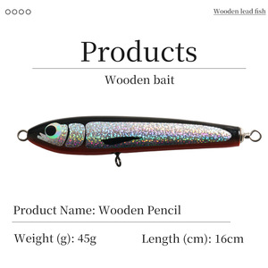 Pencil Lure 16cm 45g <b>Floating</b> Topwater Bait For Tuna Sea <b>Fishing</b> - Product Image 5