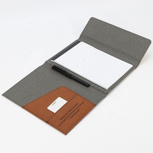 Tùy chỉnh khuyến mại Quà Tặng tài liệu tập tin laserable leatheretter danh mục đầu tư thư mục mà không cần Pad - Product Image 5