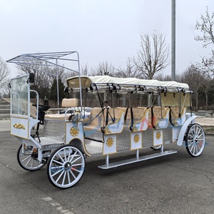 Nouvelle voiture blanche avec sièges blancs, calèche électrique de tourisme, calèche de mariage à vendre, calèche de tourisme - Product Image 1