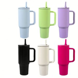 Vaso Térmico Clásico de 40oz para Auto, con Asa, de Acero Inoxidable 304, Aislamiento al Vacío, Gran Capacidad, Resistente al Hielo, con Pajita, 6-12 Horas - Product Image 1