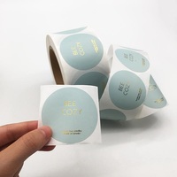 Étiquette personnalisée imperméable pour pot de bougie, impression d'autocollants en vinyle doré pour l'emballage de bougies à marque privée