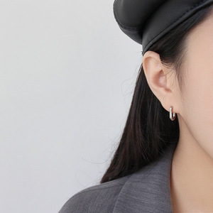 Kỷ Niệm Món Quà Đính Hôn Đảng Bạc Tuyên Bố Vàng Hoop Earrings New Arrivales Hợp Đồng Bán Buôn Hợp Đồng Bông Tai - Product Image 4