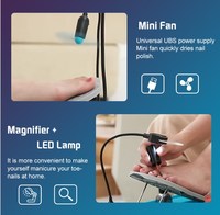 Support de pied réglable pour la maison, loupe LED, sèche-cheveux, trépied, pédale de manucure, populaire