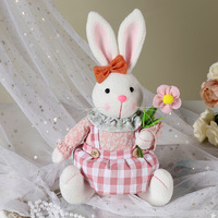 Boneka Kelinci Paskah dan Kurcaci Bentuk Hewan dari Poliester 30,5cm untuk Pabrik Baru