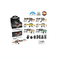 6 unids/caja pistola de juguete fundida a presión niños divertido juego juguete modelo de aleación