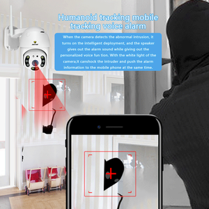 กล้องวงจรปิด JorTan 1080P Wi-Fi แบบโดมสำหรับภายนอกอาคาร พร้อมเซ็นเซอร์ CMOS มองเห็นในเวลากลางคืน ระบบ PTZ กันน้ำ IP66 เสียงสองทาง และควบคุมผ่านแอป - Product Image 4