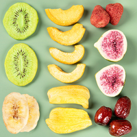 Tranches de fruits mélangés lyophilisées YuTangYuan, collation croustillante assortie, sac de 1 kg, pomme, banane