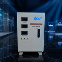 Régulateur de tension automatique AC 10000VA à large plage de tension d'entrée 110-250V, stabilisateur de tension 10KVA pour zones basse tension