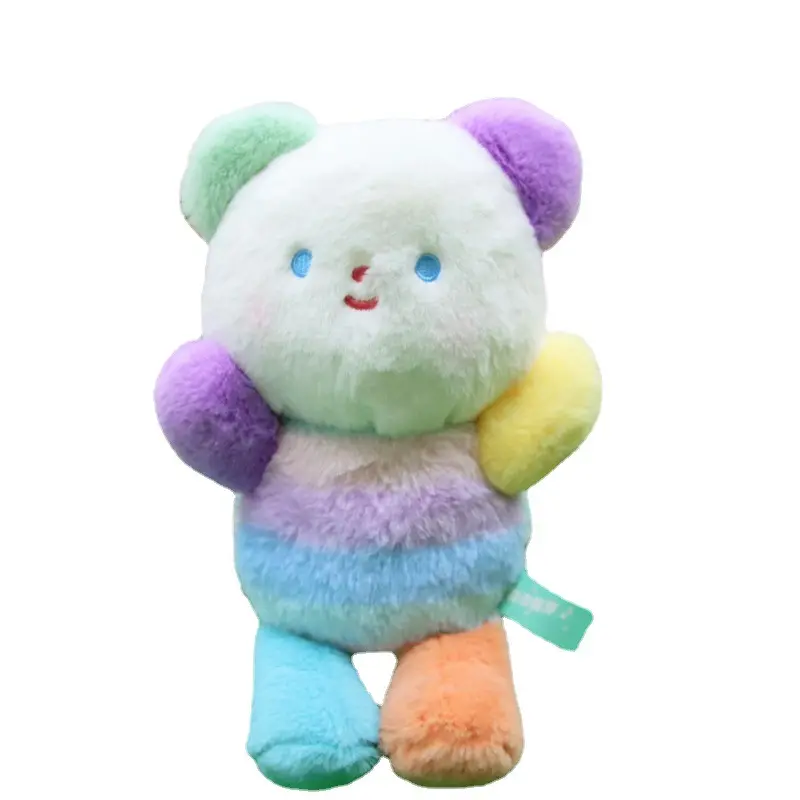 Eight-inch claw machine doll rainbow animal plush toy doll machine doll stalls small gifts children's toys wholesale