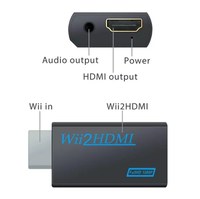 Convertisseur Full HD 1080P avec prise audio stéréo, prend en charge tous les modes d'affichage Wii, adaptateur Wii2HDTV de haute qualité
