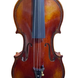 특별 디자인 좋은 Flamed 조각 Purfling 레드 브라운 4/4 수제 바이올린