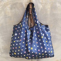 Sac de voyage pliable surdimensionné en nylon imperméable, motif dessin animé japonais, grand format, écologique, pour le shopping et le rangement