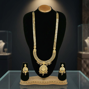 Joyería de Moda al por Mayor, Juego de Collares Largos de Latón Chapado en Oro de 14K, 18K y 24K, Estilo Dubái, Diseño Turco, Juego de Joyería Tradicional - Product Image 3