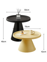 Table d'appoint moderne minimaliste de style nordique en acier pour petits appartements, table de salon, table de rangement, balcon