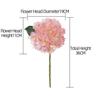 Artificial Flowers Hydrangea Arrangements Wedding Decorations Plastic Floral Home Kitchen Garden Party Festival Bar DIY - Product Image 6