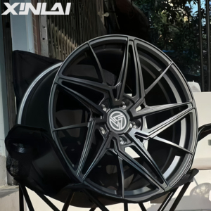 ล้ออัลลอยด์ฟอร์จ XINLAI รุ่นใหม่ สีดำ ขอบดำขัดเงา ดีไซน์ 5 ก้าน แบบเว้าลึก ขนาด 18-22 นิ้ว 5x112 5x114.3 5x120 สำหรับรถยนต์ออดี้ - Product Image 4