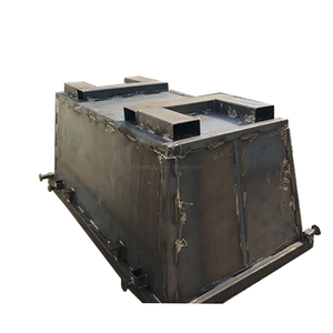 Cubo de basura de Metal con placa de acero grueso de buena calidad, cubos de basura apilables, cubo de basura para remolque, eliminación de residuos de construcción - Product Image 3