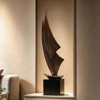 Décoration murale en résine en forme de voilier, sculpture décorative nautique moderne et luxueuse pour le salon, l'intérieur de la maison