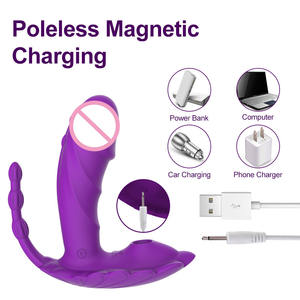 Draadloze afstandsbediening met 8 frequenties, Bluetooth <span class=keywords><strong>Wifi</strong></span> dildo zuigvibrator vibrerende pen dildo voor vrouwen - Product Image 3